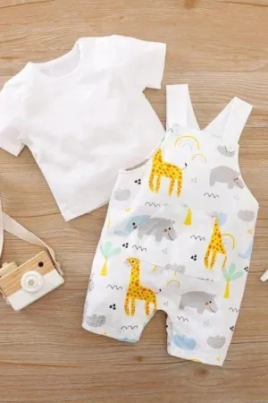 Animal Print Romper