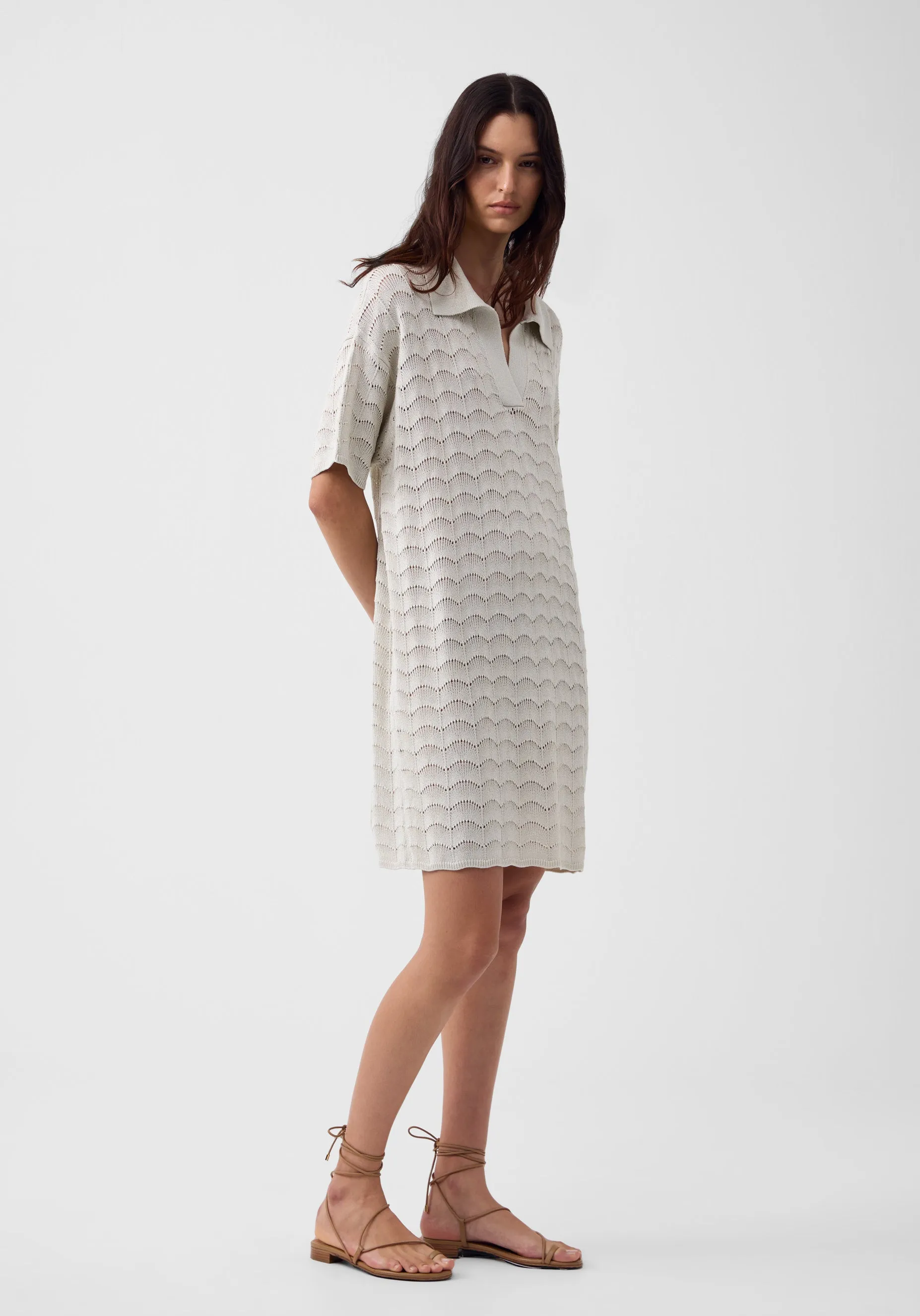 Calista Knit Dress_Silver