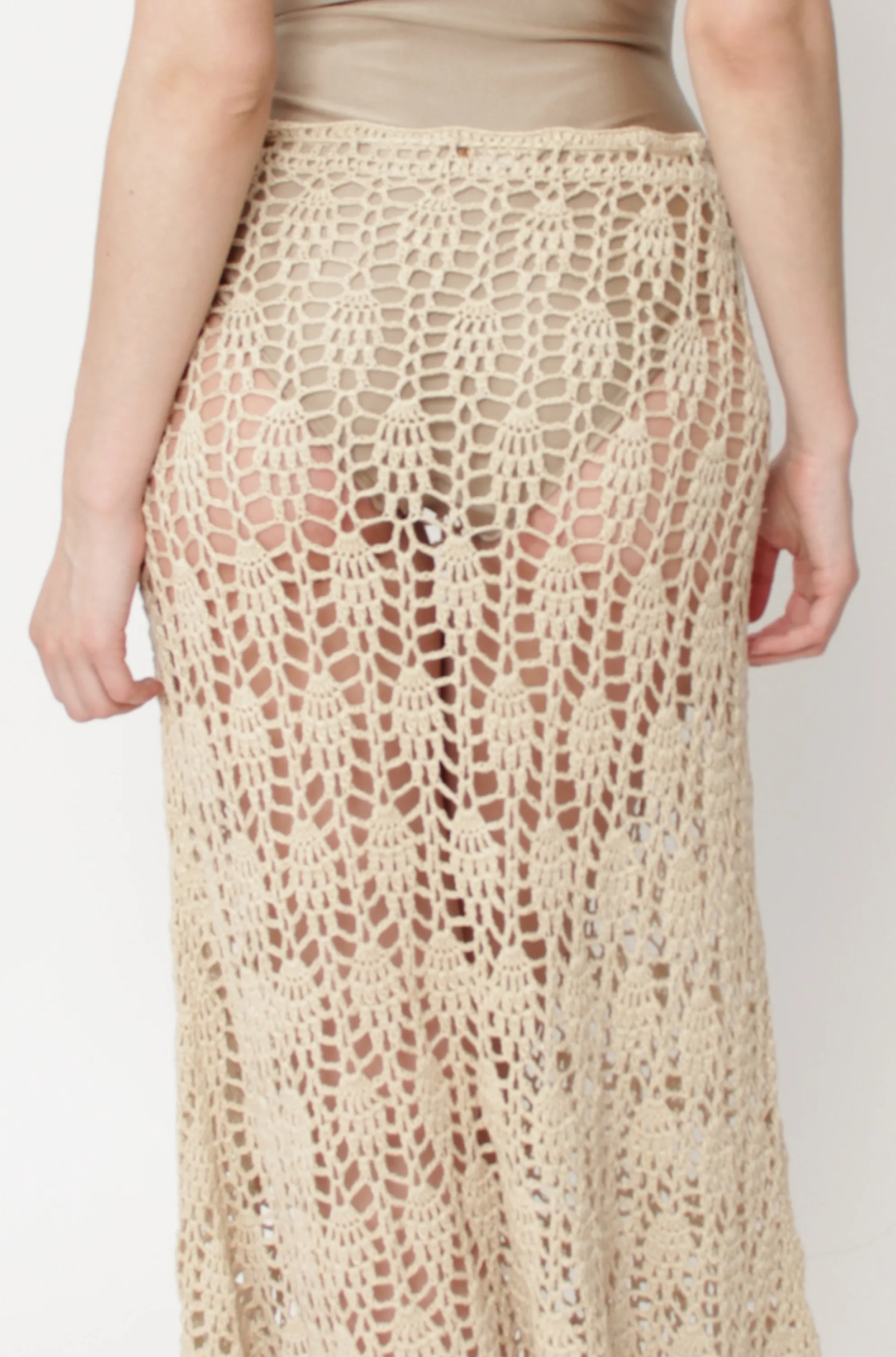 Crochet Midi Skirt or Strapless Dress
