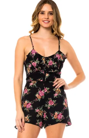 Floral Print Romper