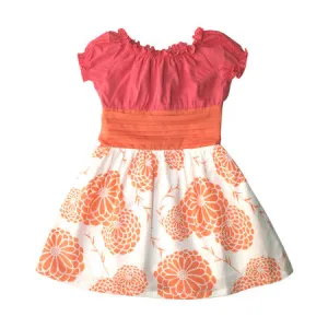 Hana Baby and Girls Dress - Blue/Green