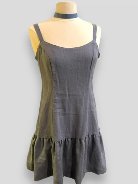 Linen Slip Dress - Frosted Aster