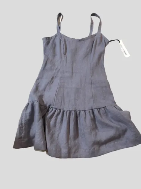 Linen Slip Dress - Frosted Aster