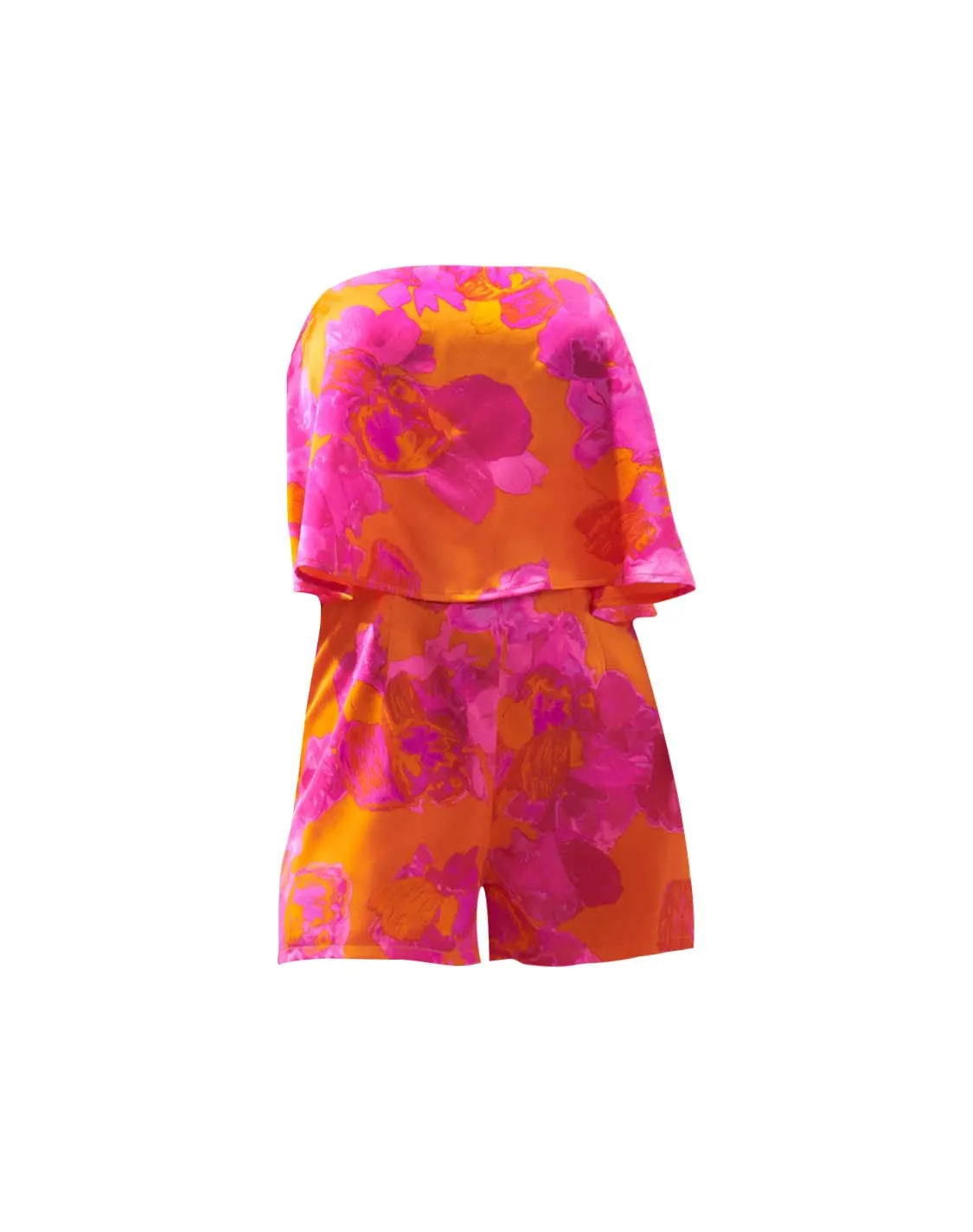 Mai Tai Floral Strapless Romper