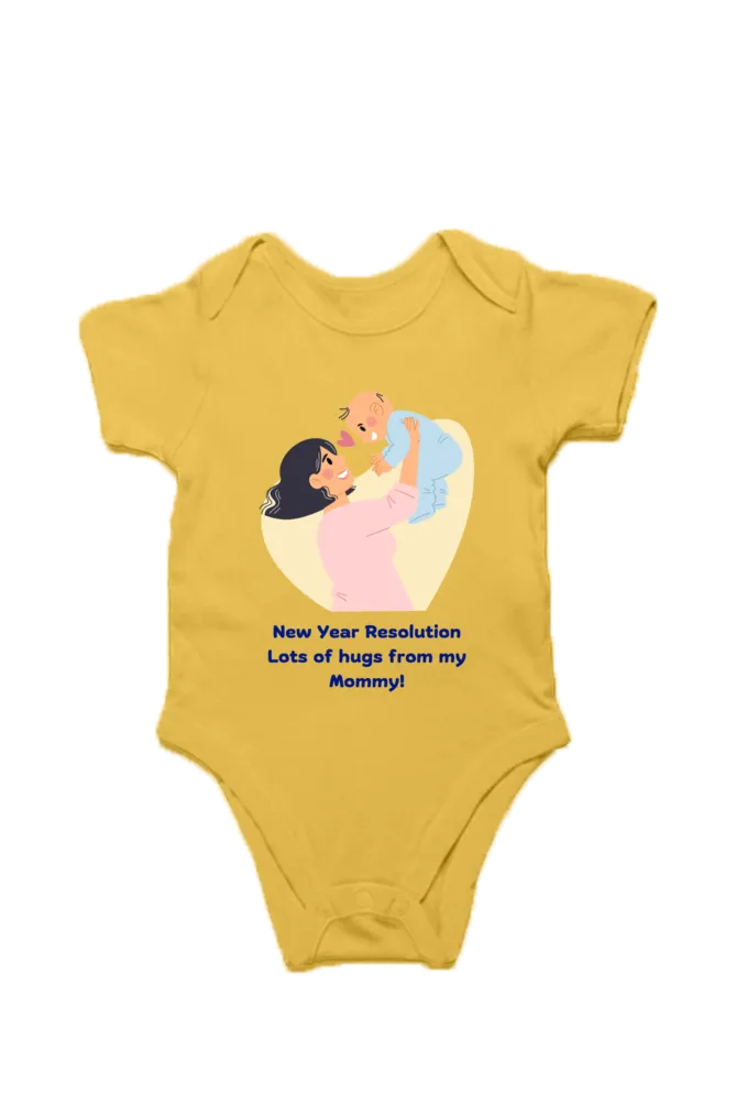 New Year 2025 Baby Romper – Resolution: Mommy Hugs