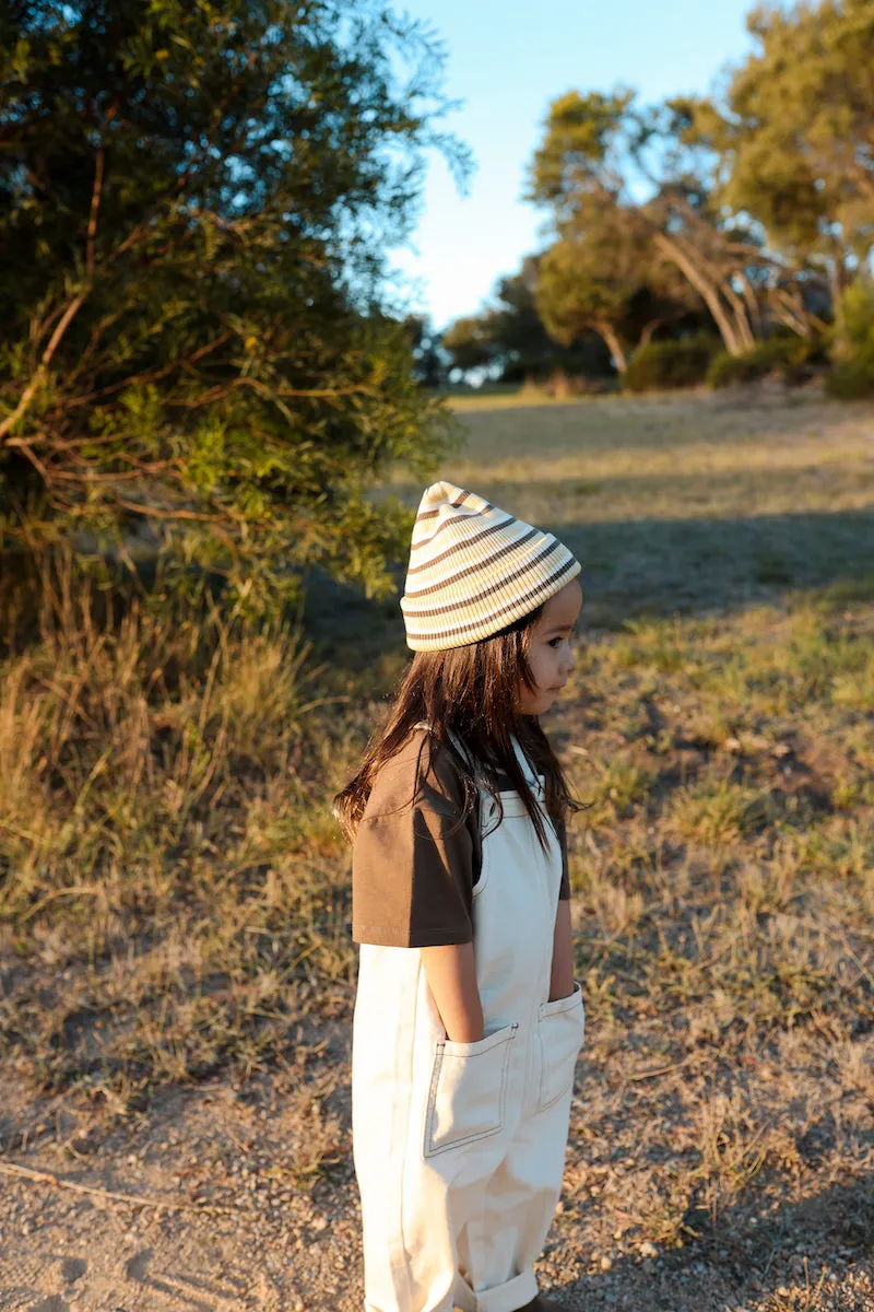 Organic Everyday Denim Overalls - Milk