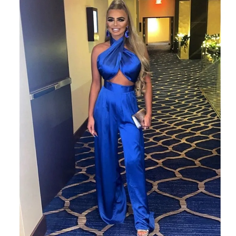 Purpdrank - Sexy Bodycon Rompers Womens Jumpsuit Workout Active Wear Sleeveless Summer Satin Jumpsuits Skinny Fashion
