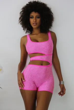 Ring On me Romper - Pink