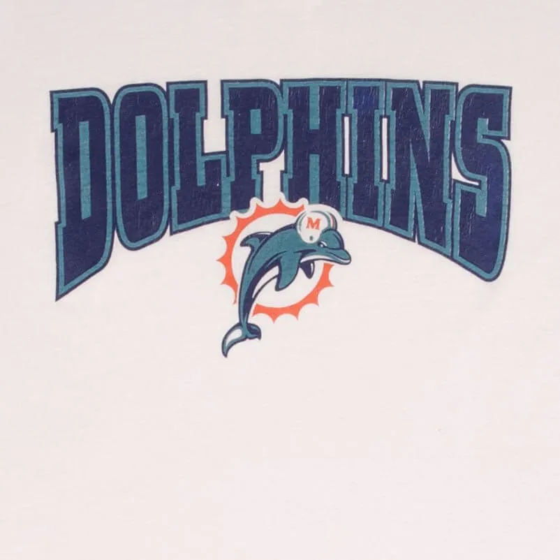 VINTAGE NFL MIAMI DOLPHINS 2000S CHAMPION LONG SLEEVE TEE SHIRT SIZE 2XL