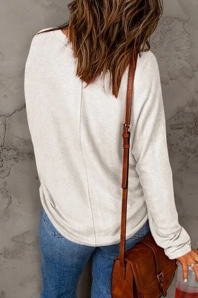 Womens Green Long Sleeve T-Shirt